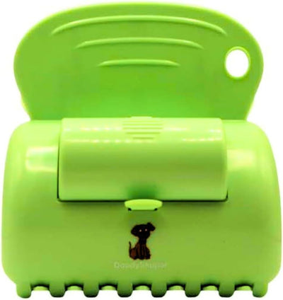 DoodySkupar Portable Dog Pooper Scooper, Lightweight Clawed Waste Scoop with Bag Dispenser, Leash Clip & One-Handed Operation, Durable ABS, for Small, Medium and large Dogs with roll of bag