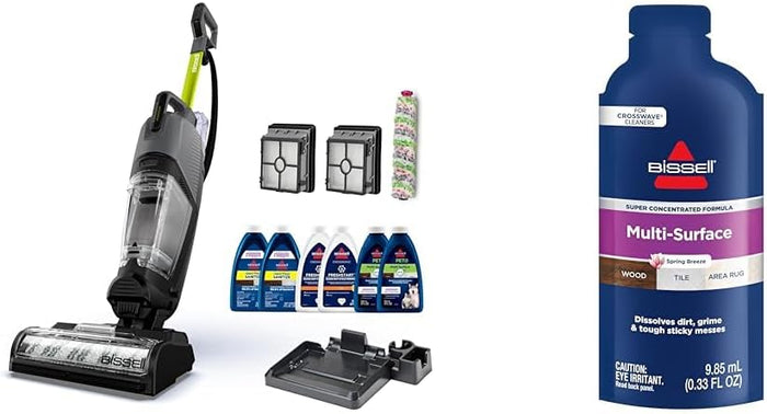 BISSELL® CrossWave® HydroSteam™ Deluxe Wet Dry Vac, Multi-Purpose Vacuum, Wash, and Steam, Formula Included, Green, 3515G