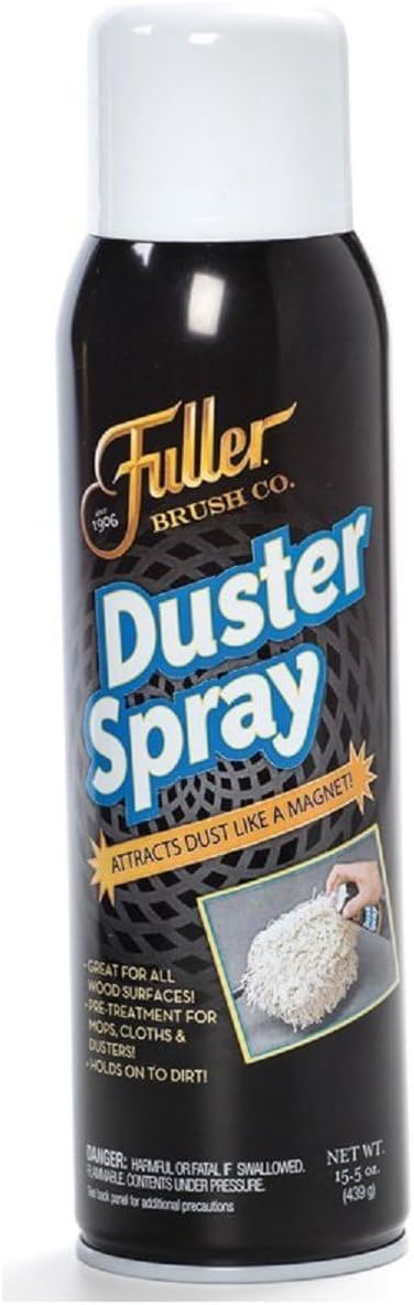 Fuller Brush Duster Spray – 15.5 oz Multi Surface Dust Removing Sprayer - Safe Household Cleaning For Floors, Furniture, Blinds & Car Interiors