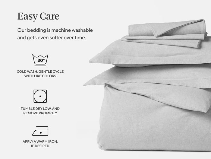 Coyuchi Classic Sateen Sheet Set Twin, Mineral, 100% GOTS Certified Organic Cotton, Silky Soft, Luxury Sheets, Fair Trade Certified, 4-Piece Bedding Set