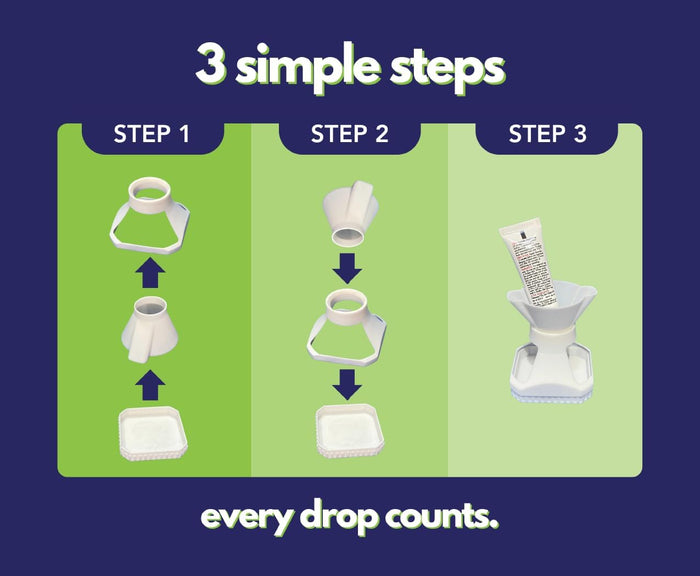The Last Drop® an Upside Down Universal 3-Piece Inverted Bottle Holder Drainer Dryer Emptying Kit New Household Kitchen Gadget