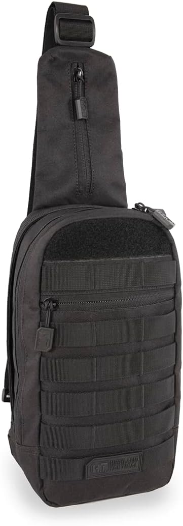 Highland Tactical Tactical Sling Bag, Black