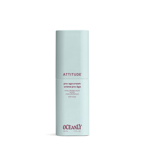 ATTITUDE Anti Aging Face Cream, With Hyaluronic Acid, Peptides & Ceramides, For Wrinkles & Fine Lines, Fragrance Free Skincare, Dermatologically Tested, For Women & Men, EWG Verified, Vegan, 1.7 Fl Oz