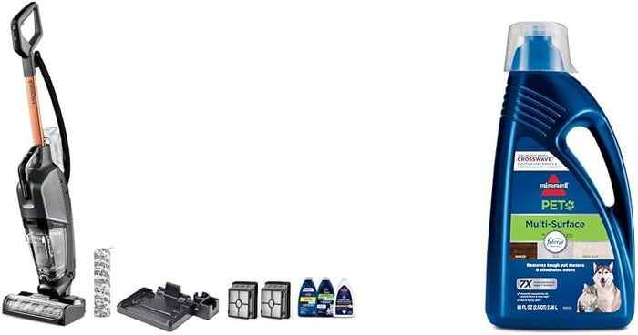 BISSELL® CrossWave® HydroSteam™ Deluxe Wet Dry Vac, Multi-Purpose Vacuum, Wash, and Steam, Formula Included, Green, 3515G
