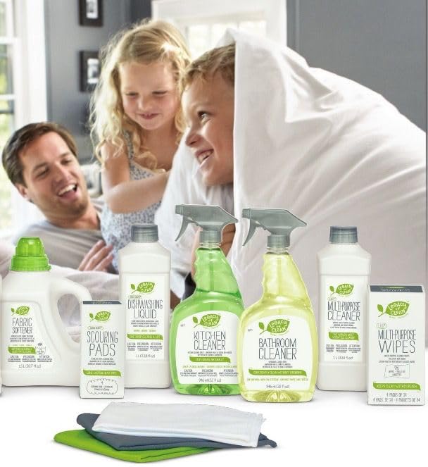 Concentrated Cleaners Refill Value Bundle for Multi-Purpose & Glass,33.8 fl. oz Each Bottle,Pack of 2,Bonus 600 ZNRO Facial Tissues Upon Request by Buyer (Proof 100% Satisfied w. Items & Service)