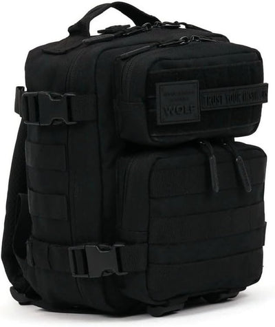 WOLFpak 9L Mini Tactical Backpack for Men & Women | Compact, Small Everyday Carry Bag for Gym, School, Travel | Durable, Water-Resistant Daypack with Molle System and Patch Panel (Nightshade Edition)