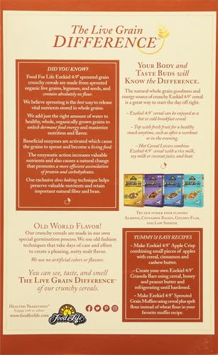 Food For Life, Ezekiel 4:9 Organic Sprouted Grain Cereal, Original, 16 oz