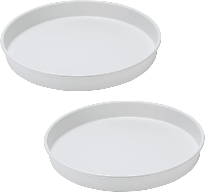 Amolliar Lazy Susan Organizer, Non-Skid Rotating Metal Turntable for Cabinet, Kitchen, Fridge, Pantry Organization and Storage, Spice Rack for Condiment,Trays for Household Purposes, 10" 3 Pack Black