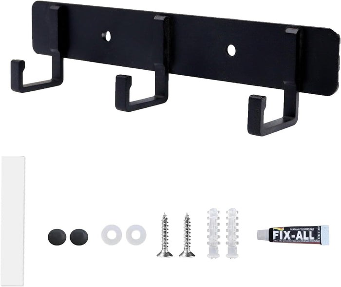 2 Pack Key Holder for Wall,Key Hooks with 5 Hooks Strong Adhesive Key Rack Holder Wall Mount,No Drilling Required,for Corridor, Office Renters RVs Garage Locker Dorms Decorations