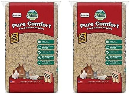 Oxbow Animal Health Pure Comfort Bedding, Rabbit, Hamster, & Guinea Pig Bedding, Bunny Supplies for Litter Box, Pet Safe, Low Dust, White Paper, 72 Liter Bag