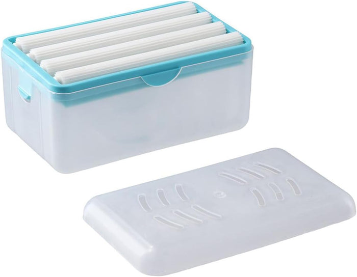 Multi-Functional Soap Bubbler Tray Hands-Free Foaming Soap Tray Household Storage Shelf Soap Dish