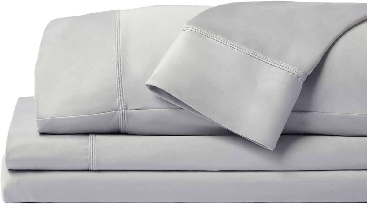 SHEEX - Original Performance Sheets Set (King/California King) Black - Cooling Sheets - Moisture Wicking - 1 Flat Cooling Sheet, 1 Fitted Cooling Sheet, 2 Pillow Covers - Wrinkle Free - Sleep Aid