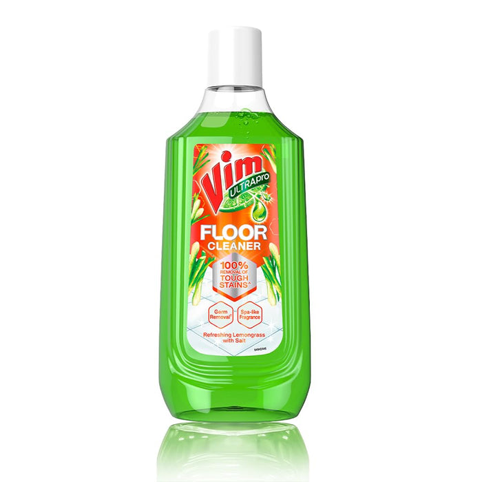 Vim Floor Cleaner: 1000ml |Refreshing Lemongrass with Salt|100% Removal of stains for complete clean floors & long lasting fragrance (Pack of 2)