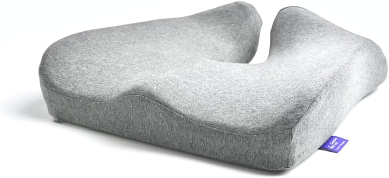 Cushion Lab Patented Pressure Relief Seat Cushion for Long Sitting Hours on Office & Home Chair - Extra-Dense Memory Foam for Soft Support. Car Pad for Hip, Tailbone, Coccyx, Sciatica - Black