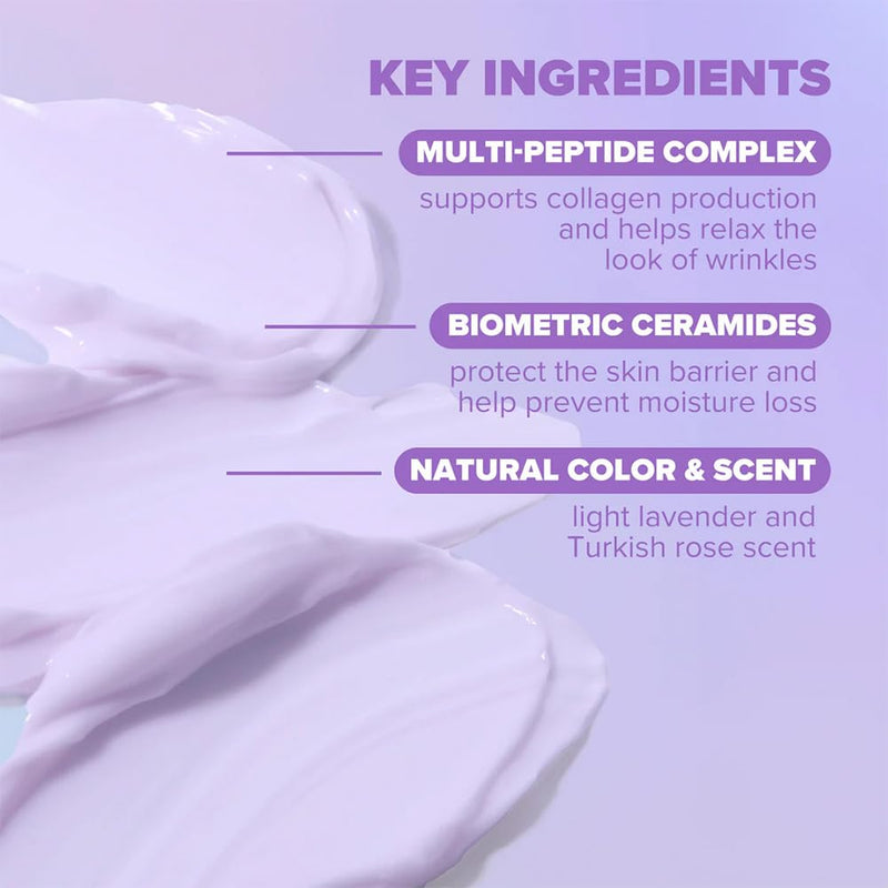 ClarityRx Better With Age Multi-Peptide Anti-Aging Facial Moisturizer, Natural Lifting & Tightening Face Cream, Plant Based, Cruelty Free, Paraben Free (1.7 oz)