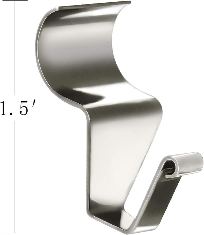 24-Pack Vinyl Siding Hooks Hanger, Heavy Duty Stainless Steel Vinyl Siding Clips, No-Hole Needed Front Porch Decor, Siding Hooks for Hanging Outdoor，Christmas Wreath Hangers for Front Door