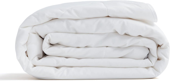 Duvet Insert 100% Cotton Comforter Shell Summer Lightweight, Australian Wool Cotton Filling, Noiseless Temperature Regulation Breathable Comfortable Wool Bedding for Luxurious Sleep Queen Size