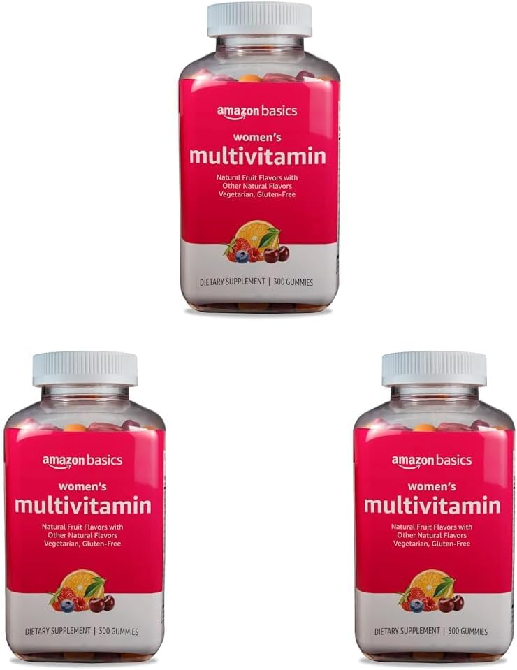 Amazon Basics Women's Multivitamin, 300 Gummies (150 Servings) (Previously Solimo)