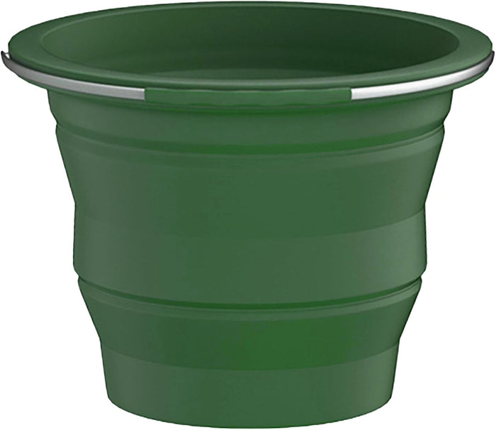 Collapsible Buckets, Silicone Bucket, Household Cleaning or Car Washing, Portable Folding Bucket for Fishing or Camping, 2.6 Gallons (10 Liters), Space-Saving Design, Round(Blue)