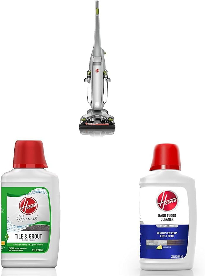 Hoover FloorMate Deluxe Hard Floor Cleaner Machine, Lightweight Cleaning Machine, Floor Scrubber with Spin Scrub Brushes, Wash and Dry Mode, Ideal for Hardwood, Vinyl, Tile, Laminate and More