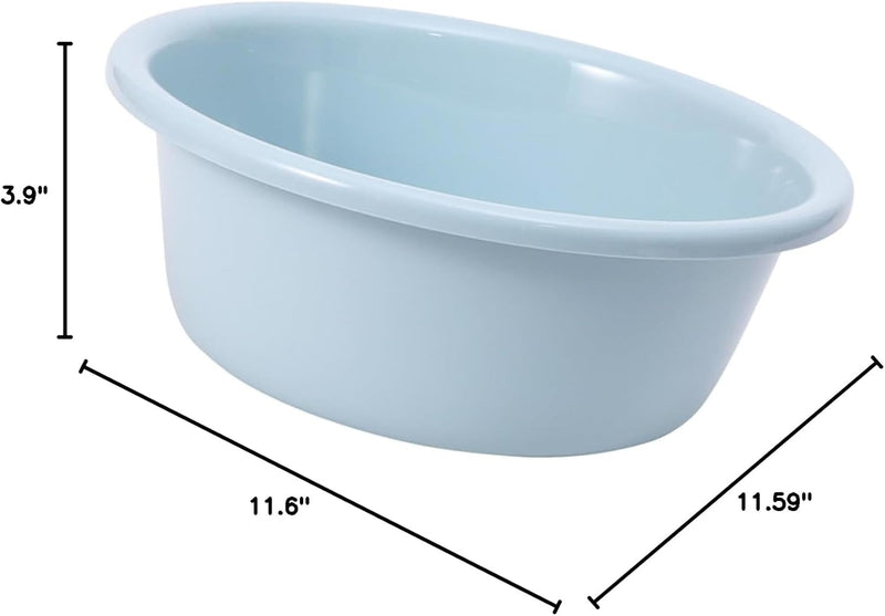 29.5x10cm Blue Dishpan,Plastic Portable Wash Basin,Wash Basin For Baby Bottles,Small Multi Purpose Wash Basin,Cleaning Basin,Household Round Wash Basin Thickened