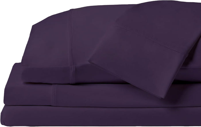 SHEEX - Original Performance Sheets Set (Full) Black - Cooling Sheets - Moisture Wicking - 1 Flat Cooling Sheet, 1 Fitted Cooling Sheet, 2 Pillow Covers - Wrinkle Free - Sleep Aid
