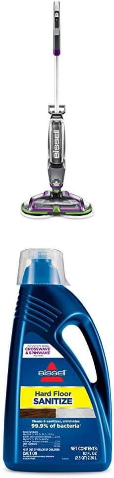 BISSELL® Spinwave Cordless Pet Hard Floor Spin Mop Cleaner 18V with washable mop pads for sealed hard floors, 23157