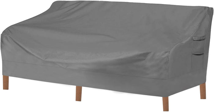 Vailge Heavy Duty Patio Sofa Cover, 100% Waterproof 3-Seater Outdoor Sofa Cover,Lawn Patio Furniture Covers with Air Vent and Handle,79" Wx 37" Dx 35" H,Beige&Brown