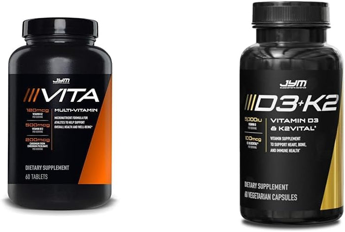 JYM Supplement Science Vita JYM Sports Multivitamin & Mineral Support, Vitamin A, C, B6, B12, E, K, Boron, Biotin, Potassium 60 Tablets