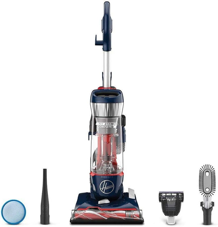 Hoover WindTunnel All-Terrain Dual Brush Roll Bagless Vacuum Cleaner, Corded Upright Vacuum, HEPA Media Filtration, Headlights, Swivel Steering, Corded Vacuum Cleaners for Home Use