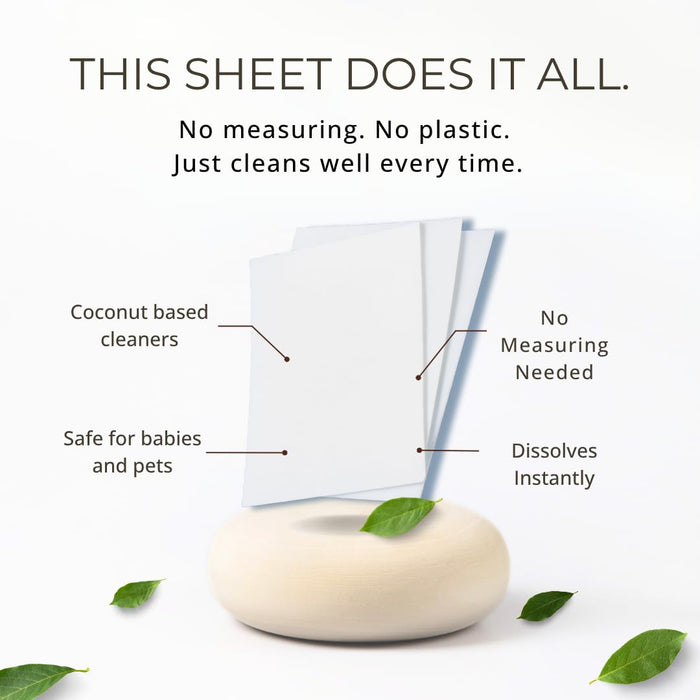 Koral Care Eco-Friendly Floor Cleaner Sheets|60 Sheets (= 2 Months)|Baby & Pet Friendly| Removes Hard Water Stains| Suitable for all surfaces -Marble, Wood etc|Free of Ammonia, Chlorine|Flower Orchard