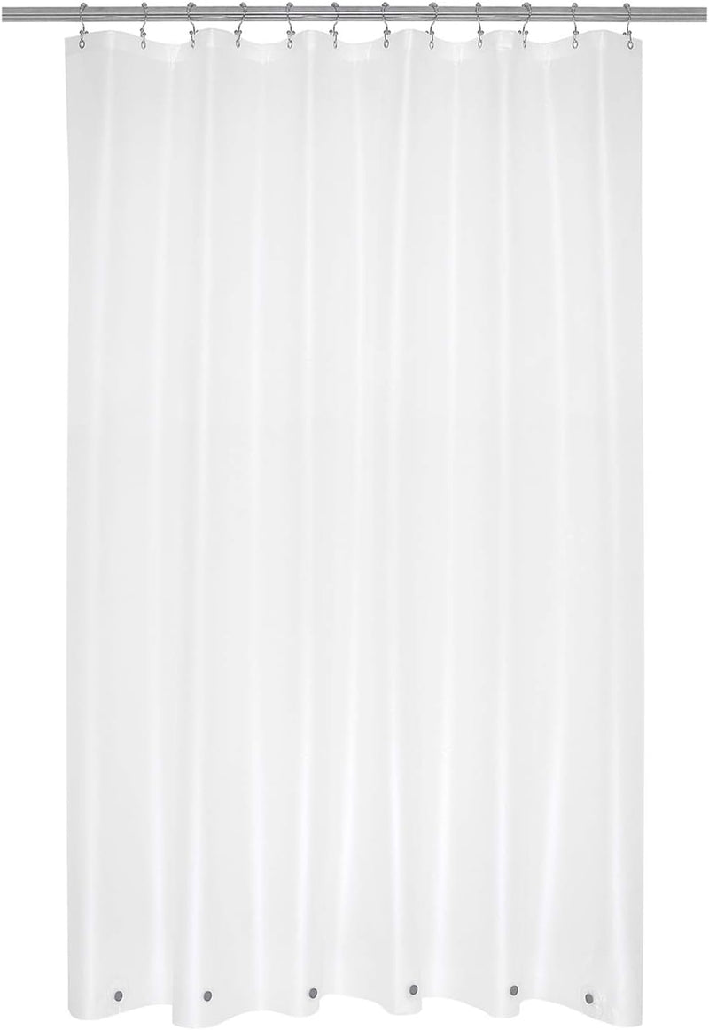 Mrs Awesome Clear Shower Curtain Liner with 3 Magnets, 72x72 Premium Flexible Sturdy Plastic Shower Curtain for Bathroom Lightweight, Waterproof, Clear