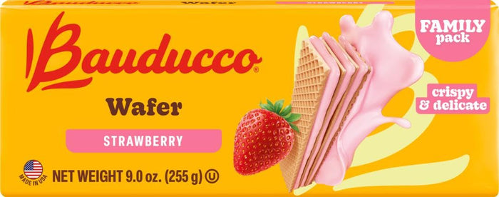 Bauducco Peanut Butter Wafers - Crispy Wafer Cookies With 3 Delicious, Indulgent Decadent Layers of Peanut Butter Flavored Cream - Delicious Sweet Snack or Desert - 5.0 oz (Pack of 1)