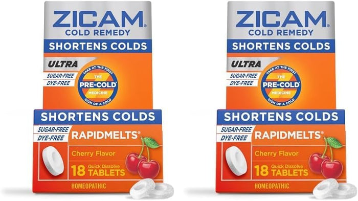 Zicam Cold Remedy Zinc Rapidmelts, Citrus Flavor, 25 Count (Pack of 1)