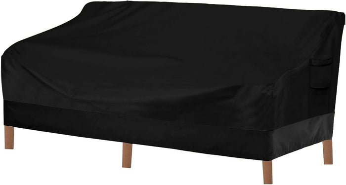 Vailge Heavy Duty Patio Sofa Cover, 100% Waterproof 3-Seater Outdoor Sofa Cover,Lawn Patio Furniture Covers with Air Vent and Handle,79" Wx 37" Dx 35" H,Beige&Brown