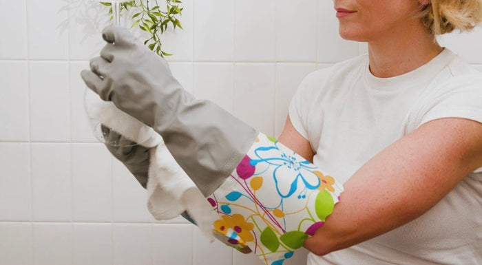 G & F Products Household Gloves Latex-Free, 15" Long Cuff, Soft Lining, Multi-Layer Protection Reusable Flexible Durable