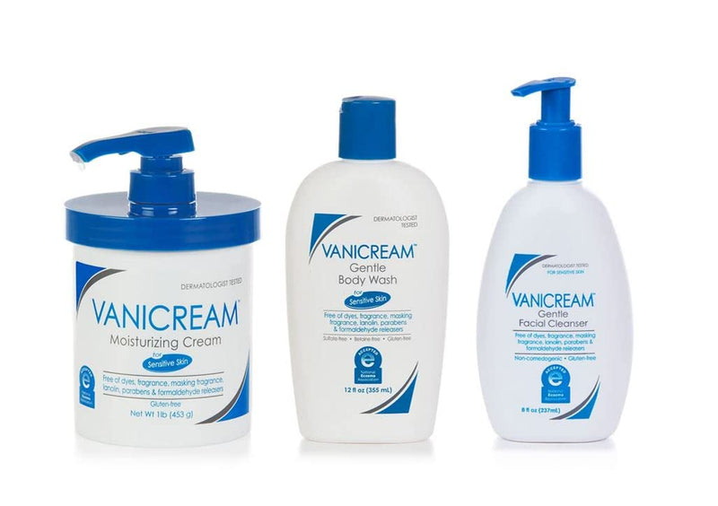 Vanicream Moisturizing Skin Cream with Pump Dispenser - 16 fl oz (1 lb) - Moisturizer Formulated Without Common Irritants for Those with Sensitive Skin