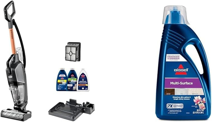 BISSELL® CrossWave® HydroSteam™ Deluxe Wet Dry Vac, Multi-Purpose Vacuum, Wash, and Steam, Formula Included, Green, 3515G