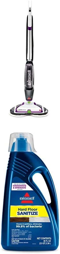 Bissell® SpinWave Hard Floor Expert Corded Spin Mop Cleaner with Washable mop Pads for Sealed Hard Floors, 20393