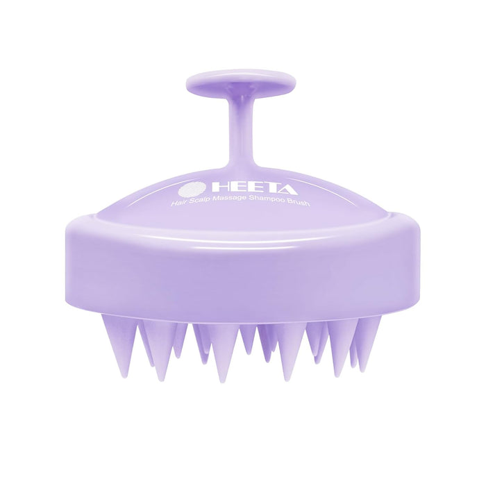 HEETA Scalp Massager Hair Growth, Soft Silicone Scalp Scrubber Shampoo Brush for Exfoliation, Dandruff Removal Head Massage Stress Relax, Wet & Dry Use for Thick Thin Curly Hair Care, Black