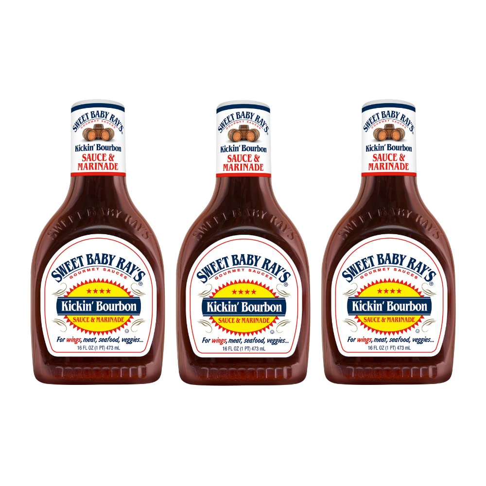 Sweet Baby Ray's Sauce and Marinade, Kickin' Bourbon , 16 OZ