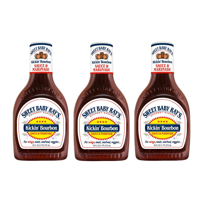 Sweet Baby Ray's Sauce and Marinade, Kickin' Bourbon , 16 OZ