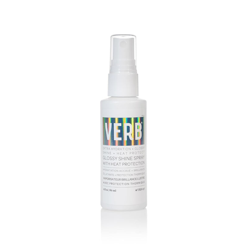 VERB Glossy Shine Spray - Moisturizing Heat Protection Hair Spray - Adds High Shine and Primes for Styling - Vegan, No Parabens or Harmful Sulfates