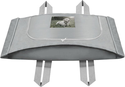 Pet Burial Bag for Dogs, Cats, Small Pets Under 20lb - Pet Caskets or Burial Boxes Alternative, Eco-Conscious Pet Body Bag with Handle & Custom Memorial Surface (Gray, S)