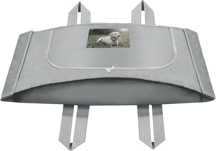 Pet Burial Bag for Dogs, Cats, Small Pets Under 20lb - Pet Caskets or Burial Boxes Alternative, Eco-Conscious Pet Body Bag with Handle & Custom Memorial Surface (Gray, S)
