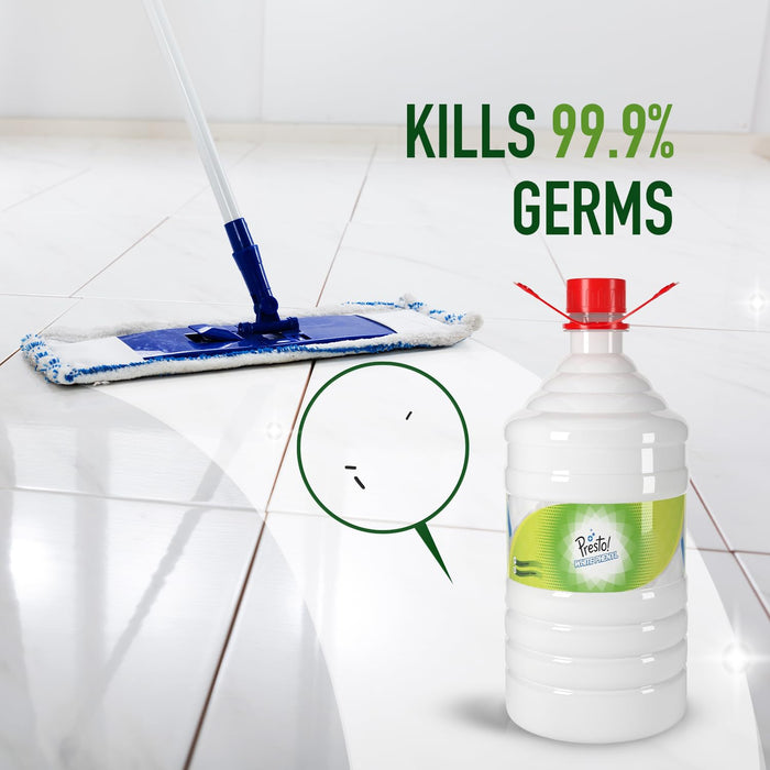 Amazon Brand - Presto! Phenyl Floor Cleaner | 5 Litre | Suitable For Hospitals, Homes, Offices | 10X Cleaning Power | Fights Germs