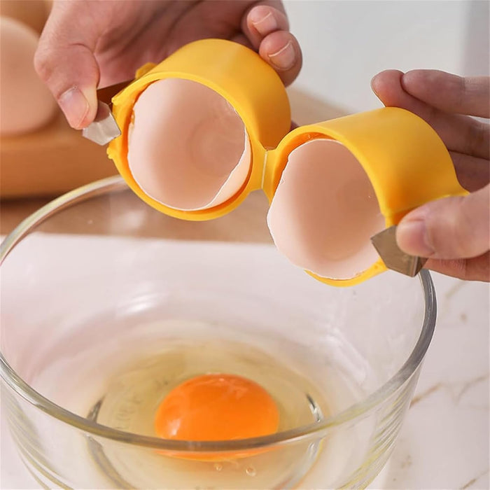 Household Egg Shell Opener,2025 Upgraded Egg Shell Opener for Hard Boiled,Mini Portable Handheld Egg Cracker Tool,Multifunctional Kitchen Gadgets (3 Pcs (Pink))