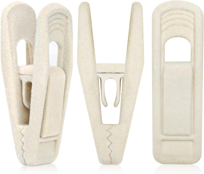 Black Velvet Hangers Clips (80-Pack), Non-Slip Strong Velvet Hangers Clips for Velvet Skirt Hangers, Velvet Pants Hanger Velvet Clips Fit for Thin Velvet Clothes Suit Hangers