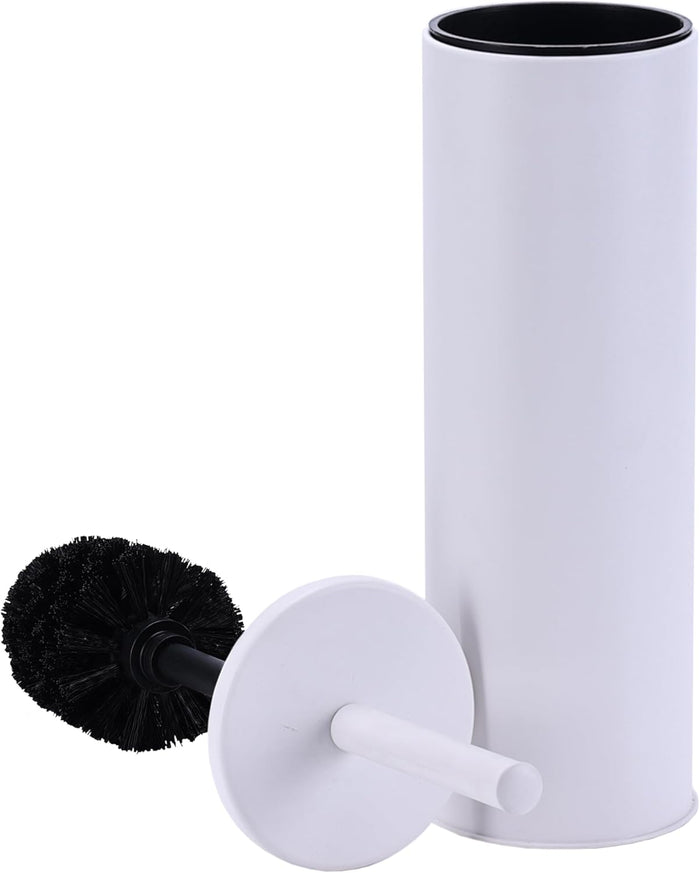 Deep & Sturdy Toilet Bowl Brush with Holder - Durable Scrubbing - Toilet Cleaners - Household Essentials - Bathroom Cleaner - Cleaning Supplies - Household Supplies, Painted Satin Gold