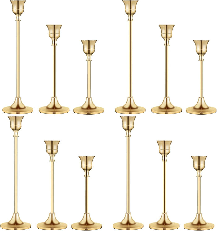 Candlestick Holders,Taper Candle Holder for Candlesticks Black Candelabra Candle Holders Vintage Candle Stick Candle Holder for Fireplace Party Dining Home